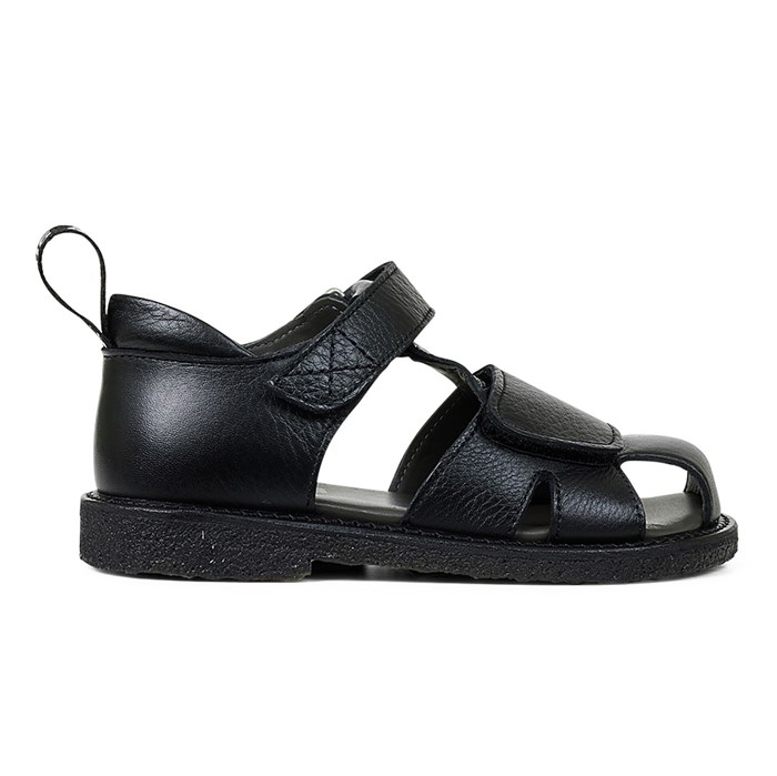 Angulus sandal med justerbar velcro - Sort