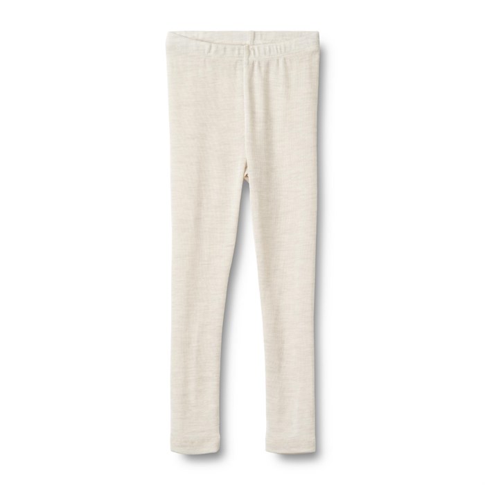 Wheat wool leggings - Eggshell melange