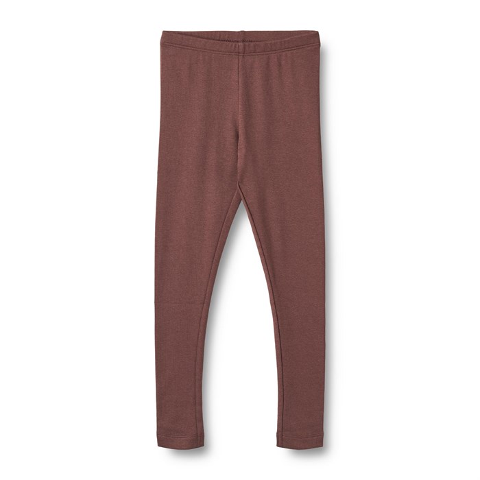 Wheat Rib leggings Maddy - Eggplant