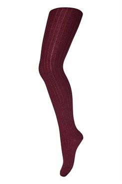 MP superwash uld - Rib tights - Wine Red