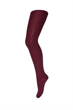 MP superwash uld - Rib tights - Burgundy