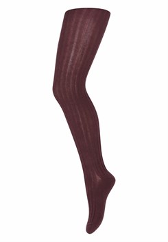 MP superwash uld - Rib tights - Grape skin