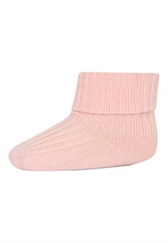 MP 2/2 Pad rib strømper - Peach Pink