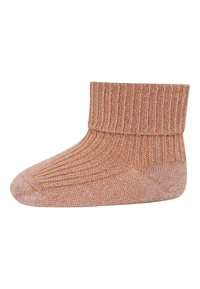 MP Ida Glitter socks - Tawny Brown