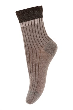 MP Norma glitter socks - Brown Sienna