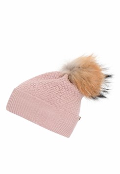 MP Chunky Oslo Beanie w/ Raccoon - French Rose