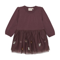 Minymo dress LS - Catawba Grape