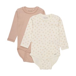 Minymo 2-pak body LS - Peach Beige