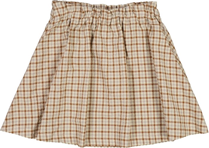 Wheat skirt Alisa - Golden dove check