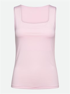 Rosemunde ikoniske Babette silketop med blonder - Blue heaven