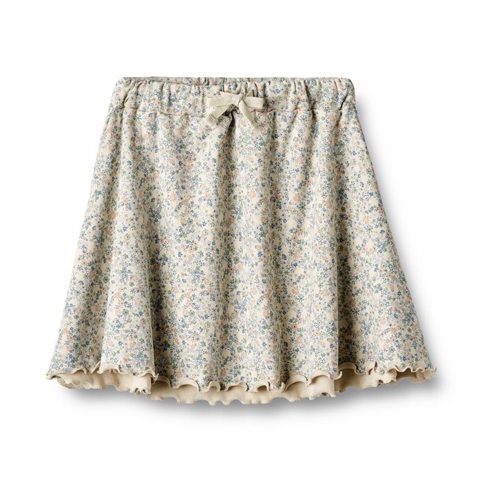 Wheat skirt Rosie - Sandshell mini flowers