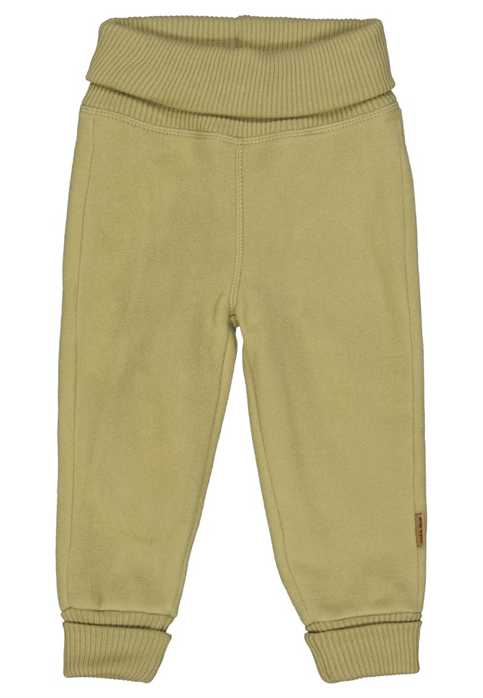 Mikk-Line cotton fleece pants - Dried Herb