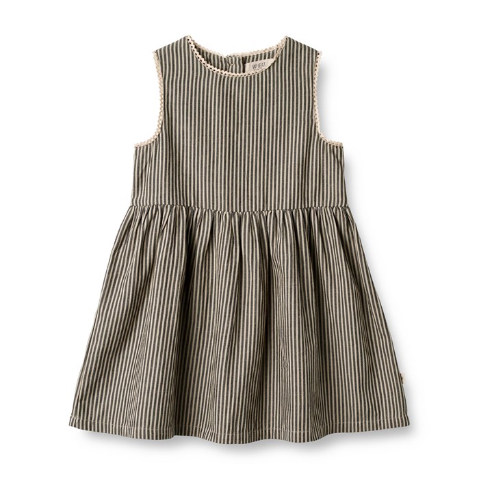 Wheat dress Kirsten - Black coal stripe