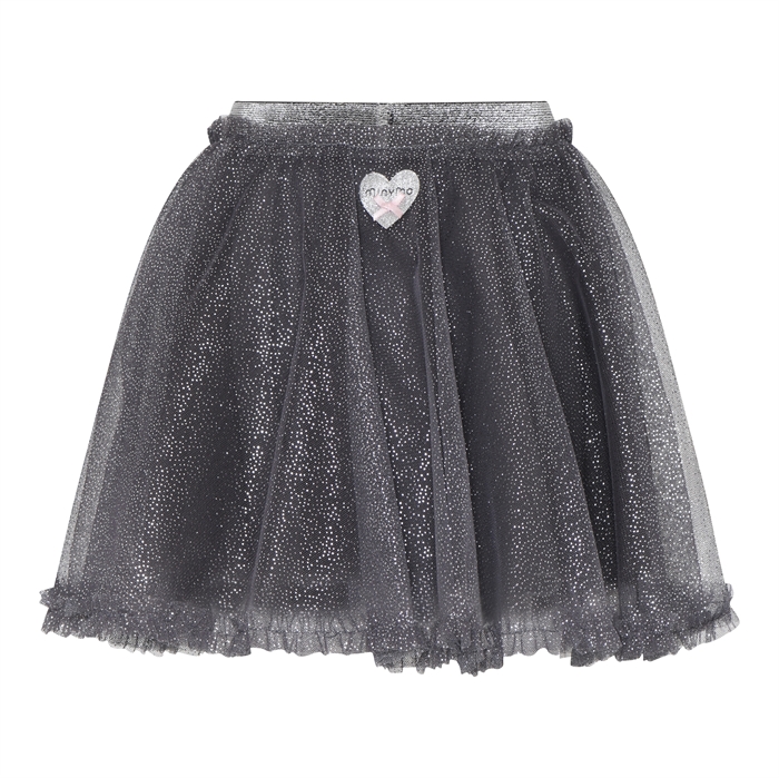 Minymo tulle skirt - Smoked Pearl glitter