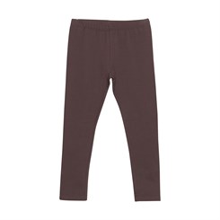 Minymo sweat leggings - Deep Mahogany