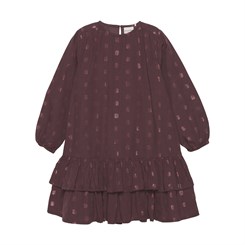 Minymo LS dress - Catawba Grape