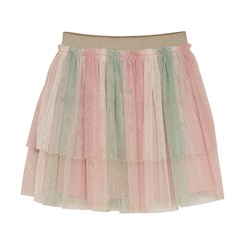 Minymo Skirt w/glitter - Peach Beige