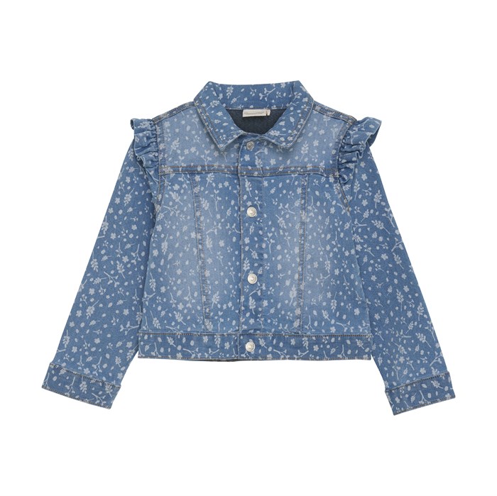 Minymo Jacket AOP Denim - China Blue