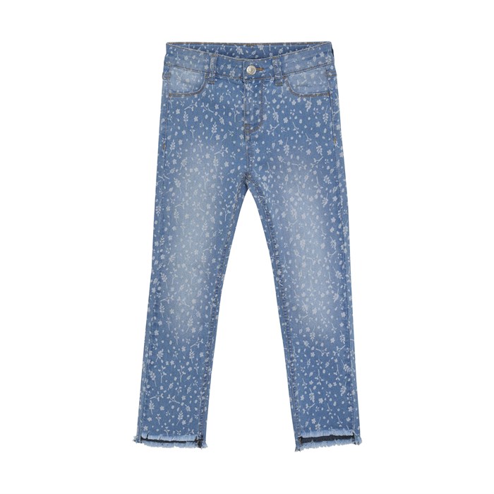 Minymo Pants AOP Denim - China Blue