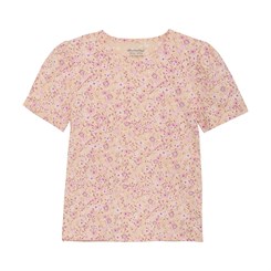 Minymo t-shirt SS AOP - Peach Parfait