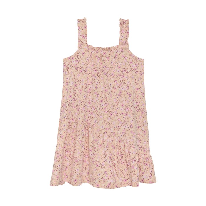 Minymo Dress AOP - Peach Parfait