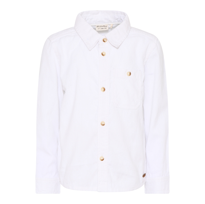 Minymo shirt LS - White