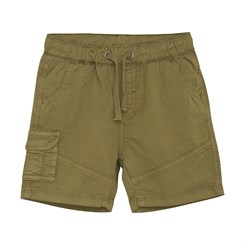 Minymo-Twill-Shorts – Olivgrün