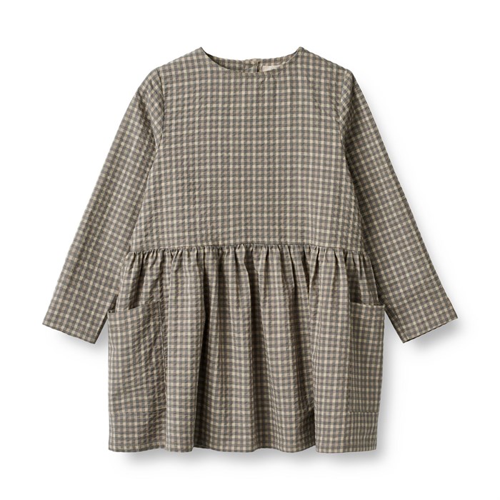 Wheat Aima dress - Autumn sky check