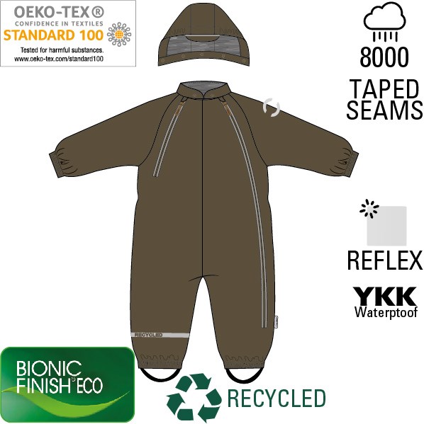 Mikk-Line PU snowsuit - Beech