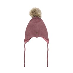 Minymo hat w/fake fur - Roan Rouge