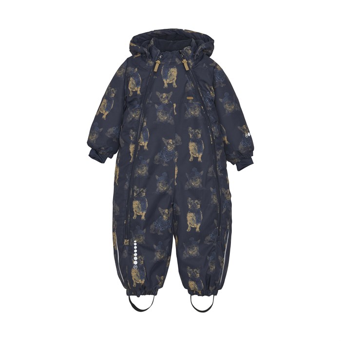 Minymo snowsuit AOP - Navy