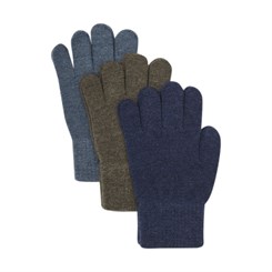 Minymo magic gloves knit 3-pack - Parisian Night