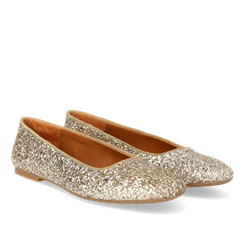 Angulus Ballerina i funklende glitter - Champagneglitter/sand