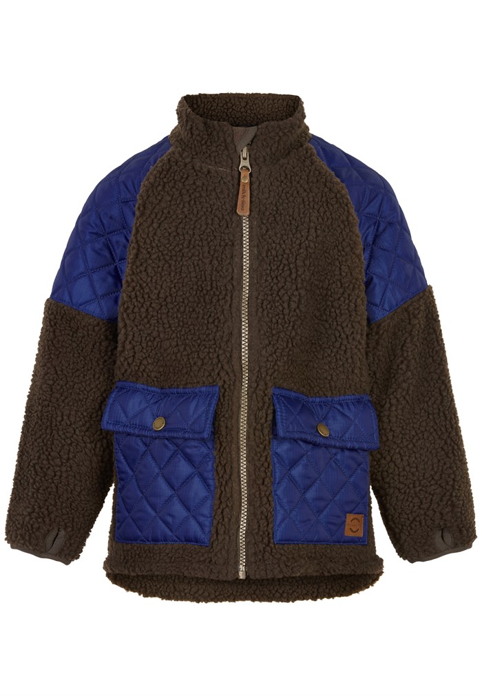 Mikk-Line Teddy Jacket (recycled) - Mazarine Blue