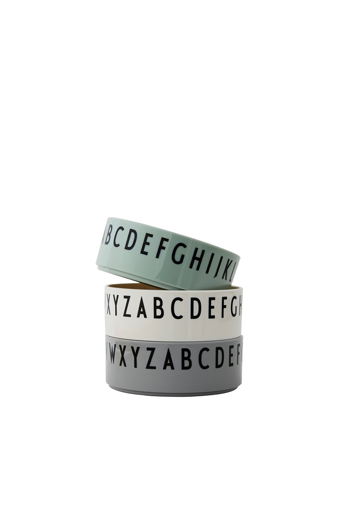 Design Letters bowl set (green)