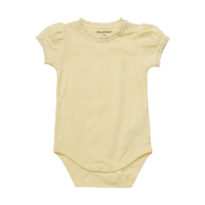 En Fant body SS Jacquard - French Vanilla