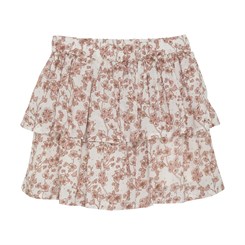 En Fant Skirt Woven AOP - Eggnog