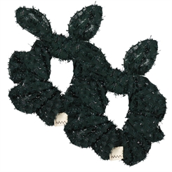 MarMar Agata scrunchies 2-Pak - Dark Leaf shimmer