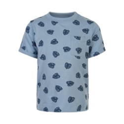 En Fant T-shirt SS AOP - Dusty Blue