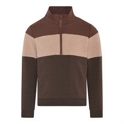 En Fant Pullover w/zip - Demitasse