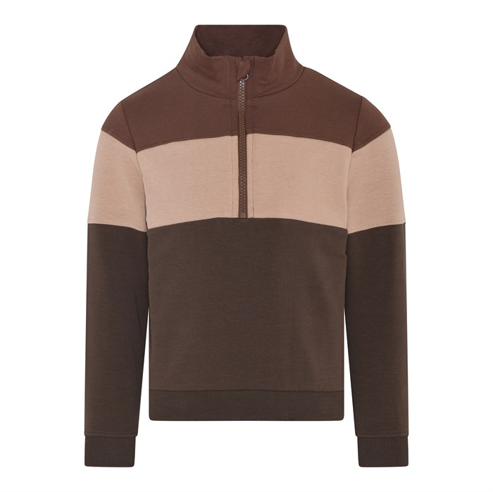 En Fant Pullover w/zip - Demitasse