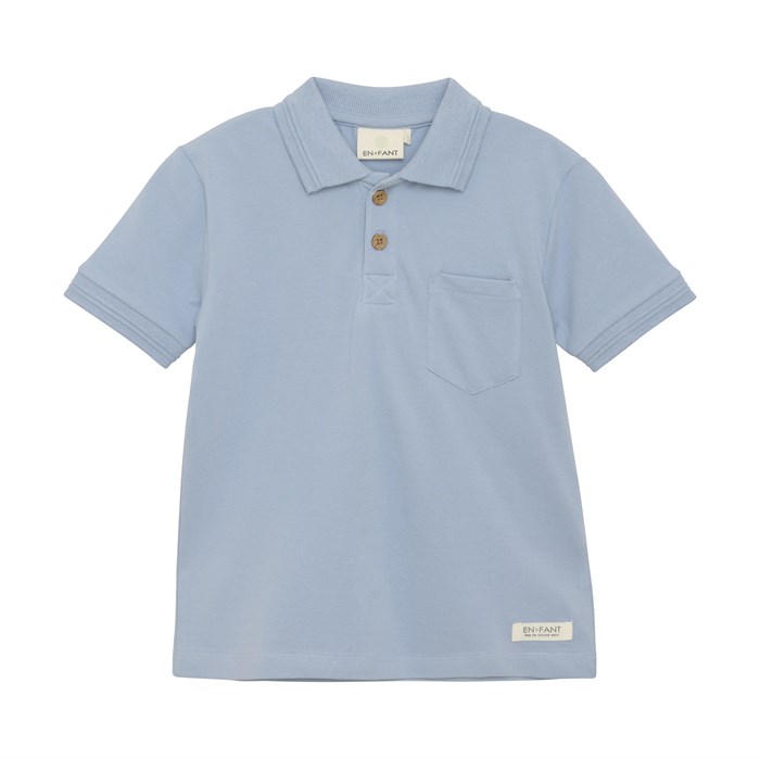 En Fant polo shirt SS - Dusty Blue