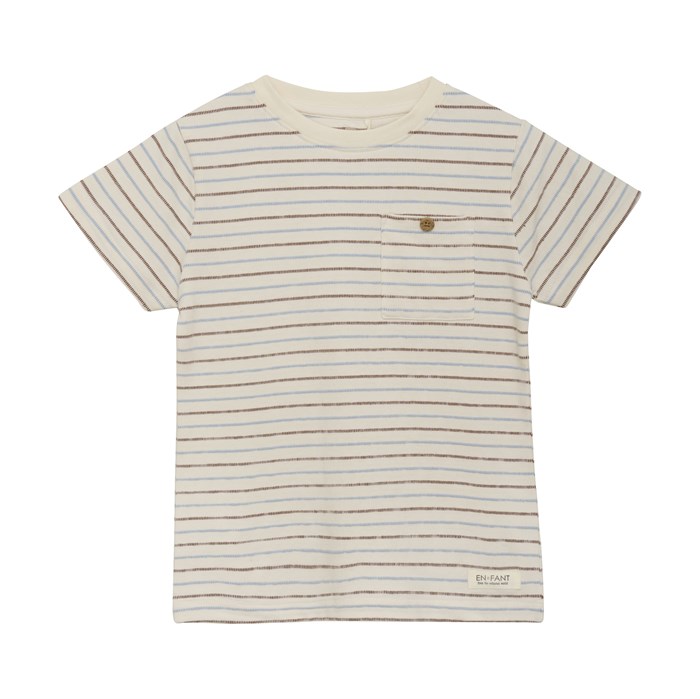 En Fant t-shirt SS stripe - Eggnog