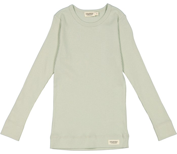 MarMar plain Tee LS - White Sage