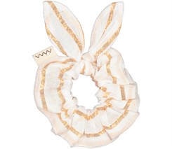 MarMar Agata scrunchie 2-pak - Gold stripe