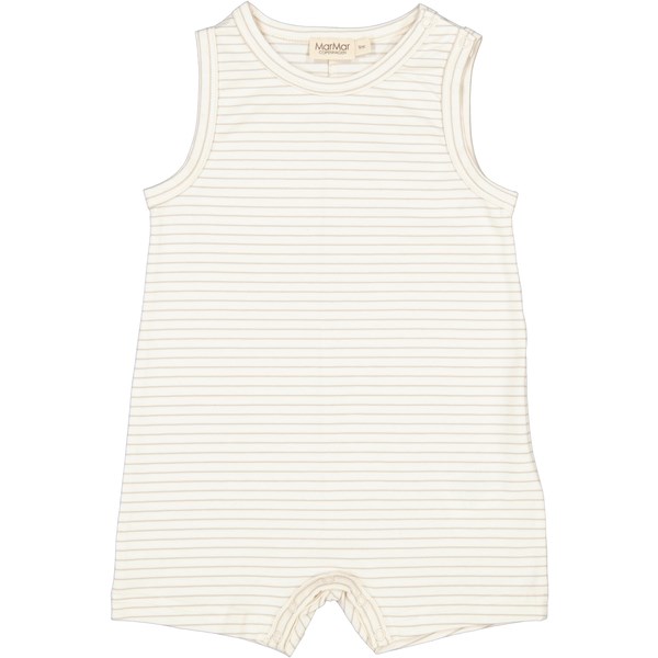 MarMar Rie summersuit SS - White Sage Stripe