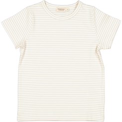 MarMar Tago rib t-shirt SS - White Sage Stripe