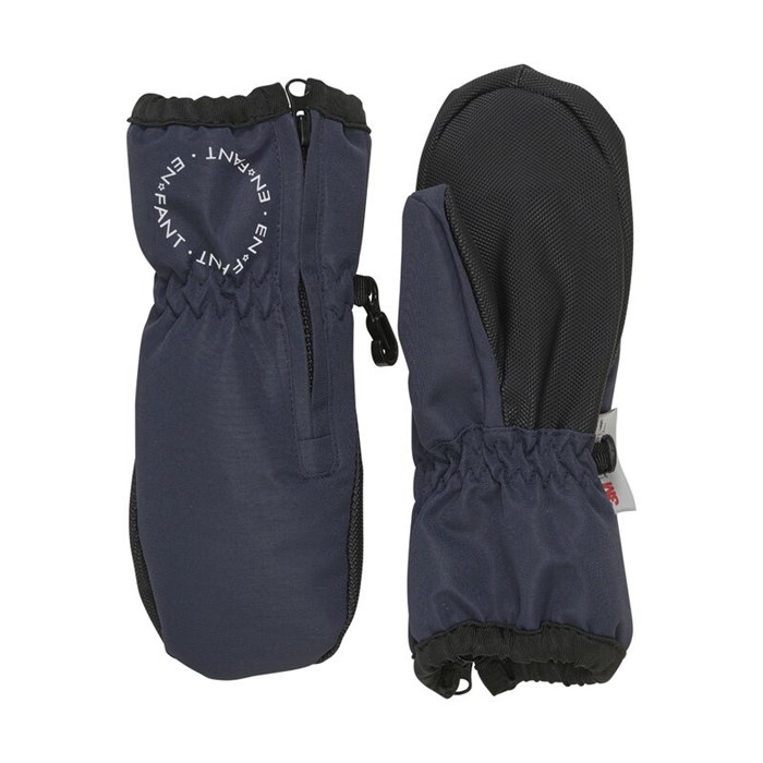 En Fant mittens w/zip - Parisian Night