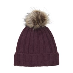 En Fant Beanie w/fake fur - Fig