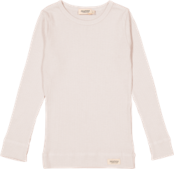 MarMar plain modal Tee LS - Powder Chalk